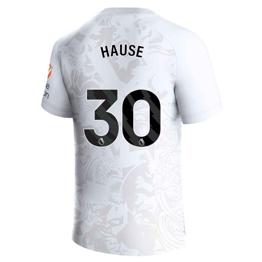 Men Football Kortney Hause #30 White Away Jersey 2023/24 T-Shirt