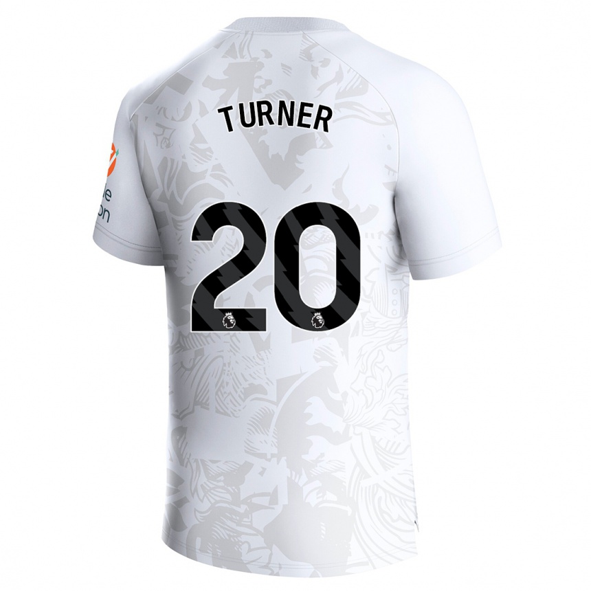 Men Football Danielle Turner #20 White Away Jersey 2023/24 T-Shirt