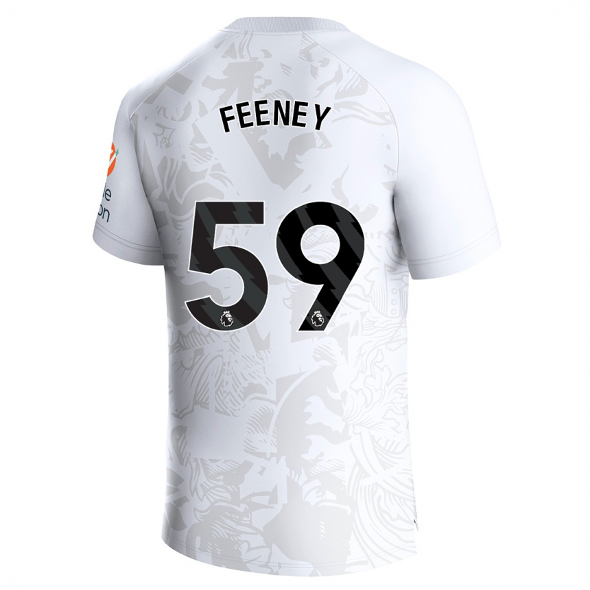 Men Football Josh Feeney #59 White Away Jersey 2023/24 T-Shirt