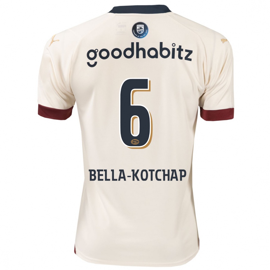 Men Football Armel Bella-Kotchap #6 Off-White Away Jersey 2023/24 T-Shirt