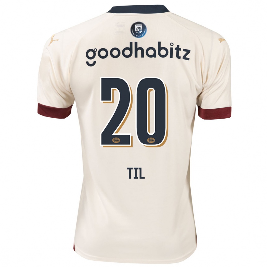 Men Football Guus Til #20 Off-White Away Jersey 2023/24 T-Shirt