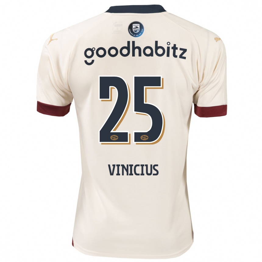 Men Football Carlos Vinicius #25 Off-White Away Jersey 2023/24 T-Shirt