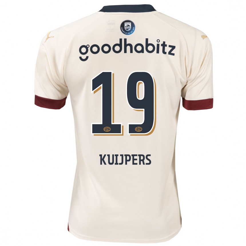 Men Football Jeslynn Kuijpers #19 Off-White Away Jersey 2023/24 T-Shirt