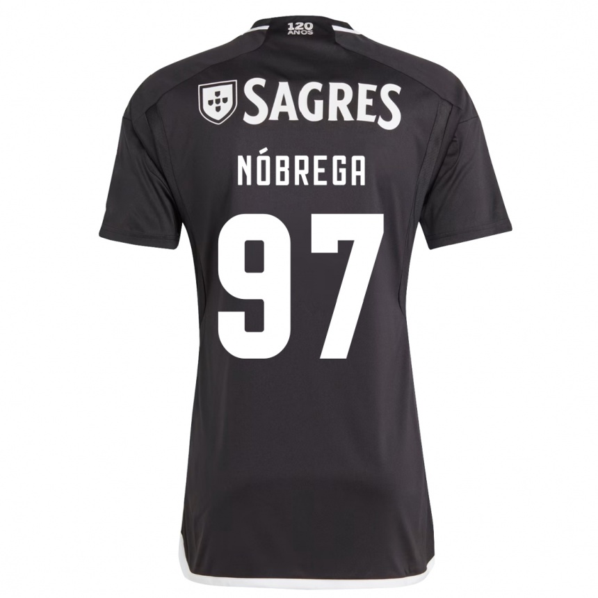 Men Football Ricardo Nóbrega #97 Black Away Jersey 2023/24 T-Shirt