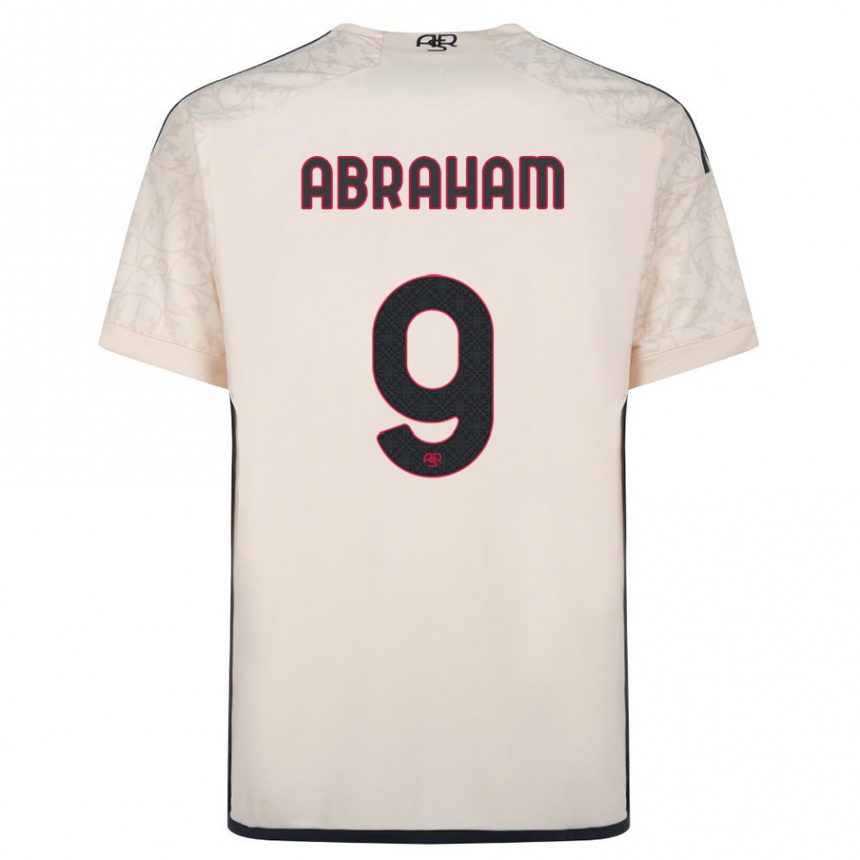 Men Football Tammy Abraham #9 Off-White Away Jersey 2023/24 T-Shirt