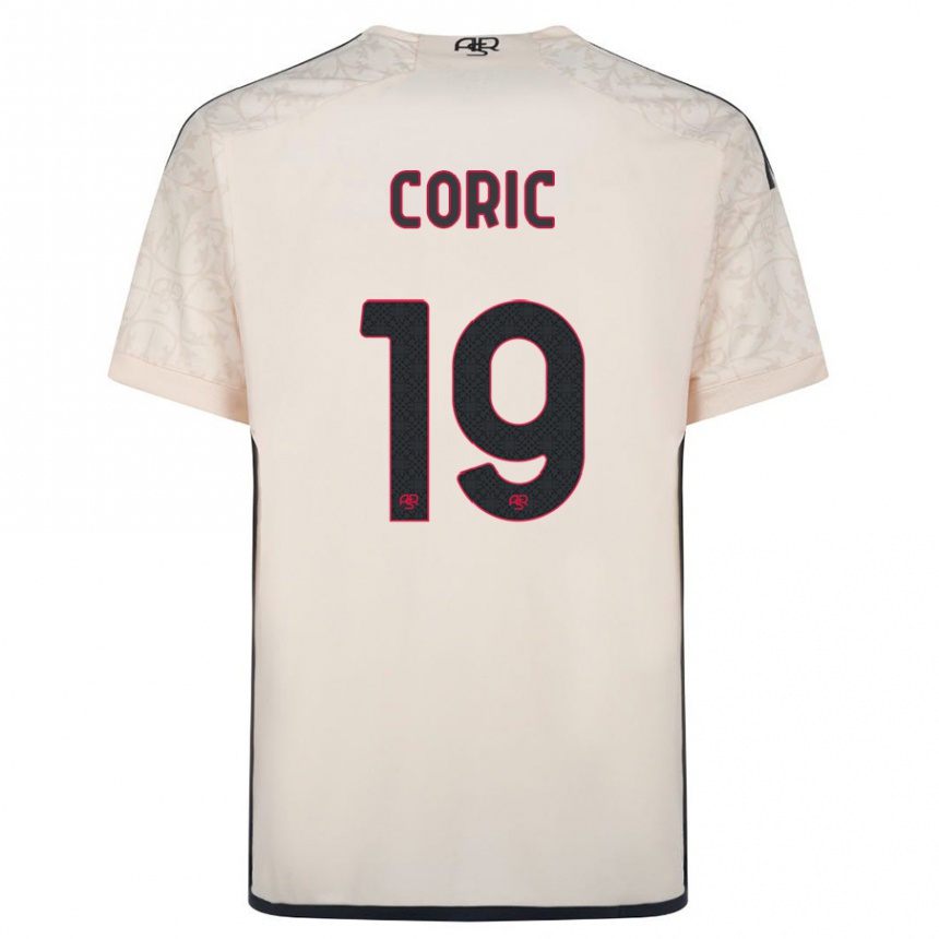 Men Football Ante Coric #19 Off-White Away Jersey 2023/24 T-Shirt