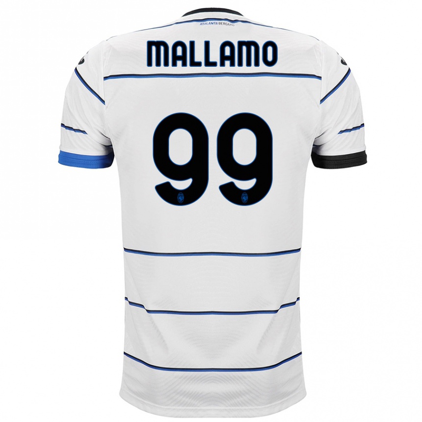 Men Football Alessandro Mallamo #99 White Away Jersey 2023/24 T-Shirt