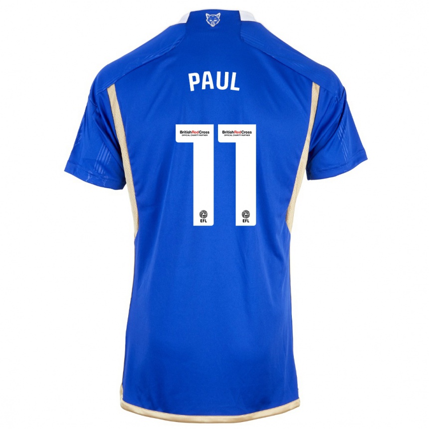 Women  Lachante Paul #11 Royal Blue Home Jersey 2023/24 T-Shirt