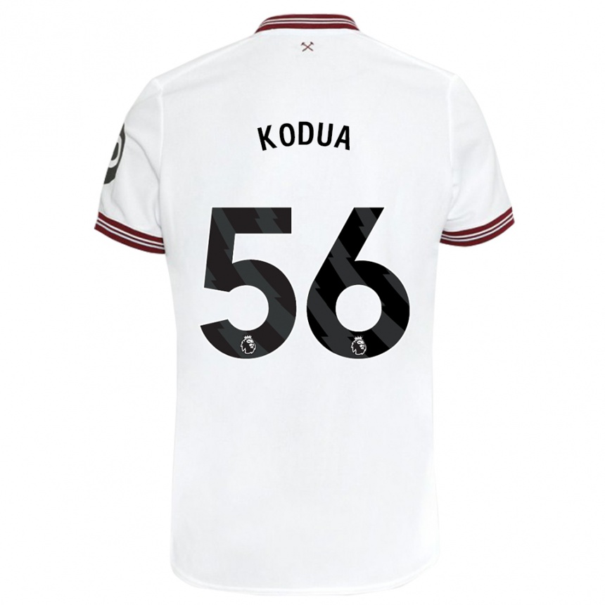 Women Football Gideon Kodua #56 White Away Jersey 2023/24 T-Shirt