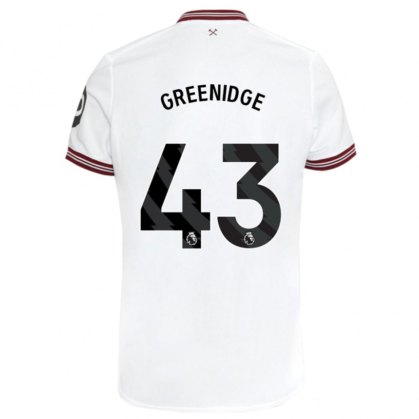 Women Football Will Greenidge #43 White Away Jersey 2023/24 T-Shirt