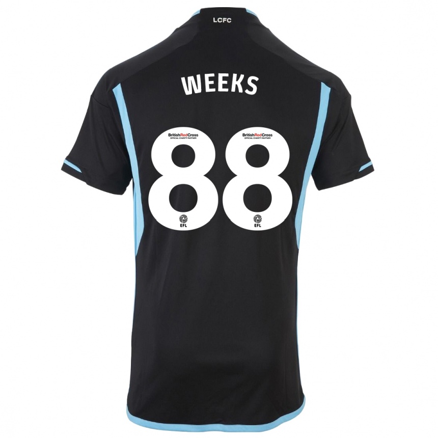 Women Football Tyler Weeks #88 Black Away Jersey 2023/24 T-Shirt