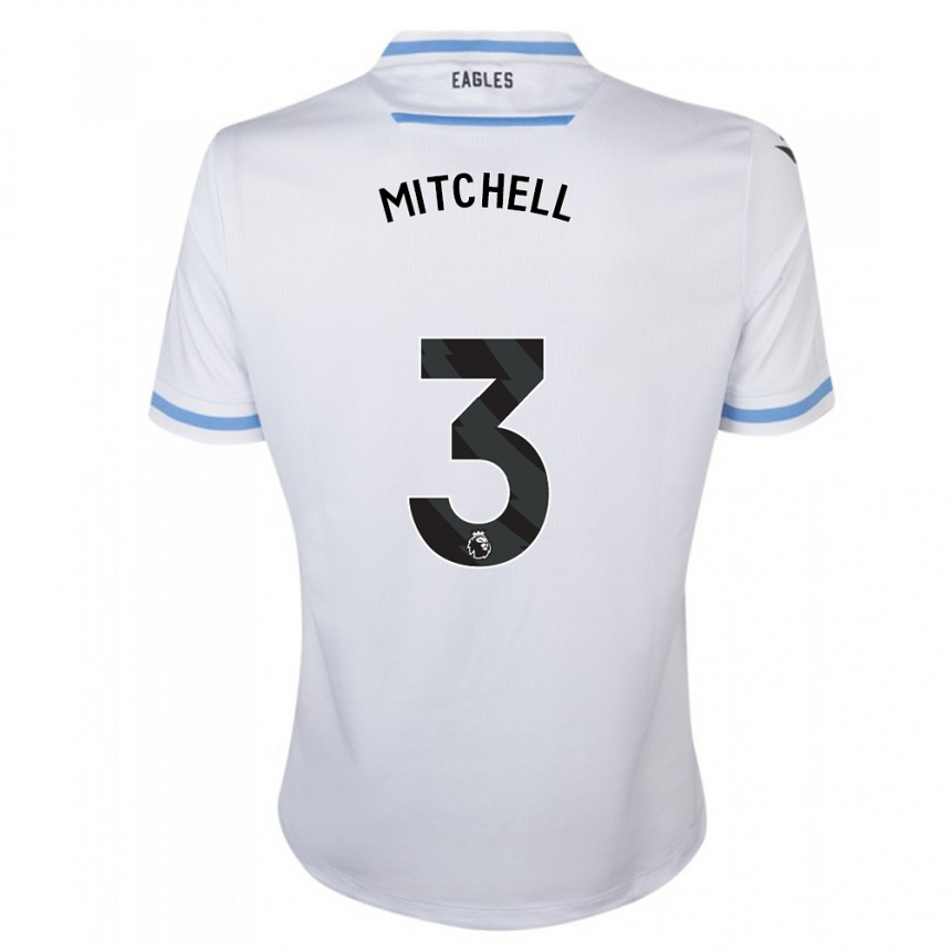 Women Football Tyrick Mitchell #3 White Away Jersey 2023/24 T-Shirt