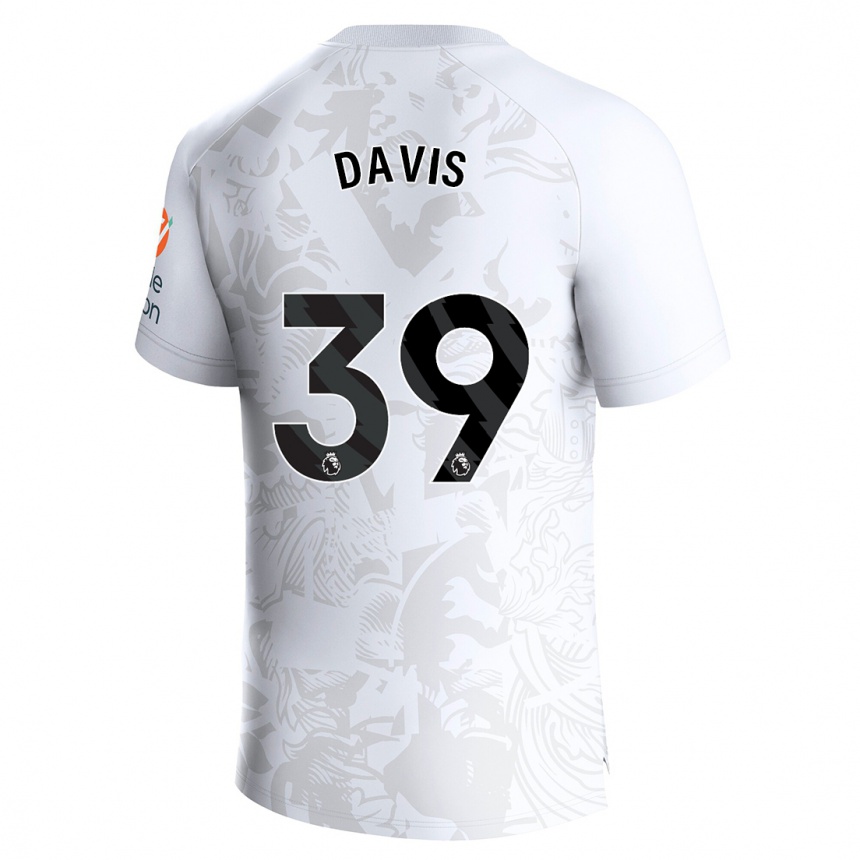 Women Football Keinan Davis #39 White Away Jersey 2023/24 T-Shirt