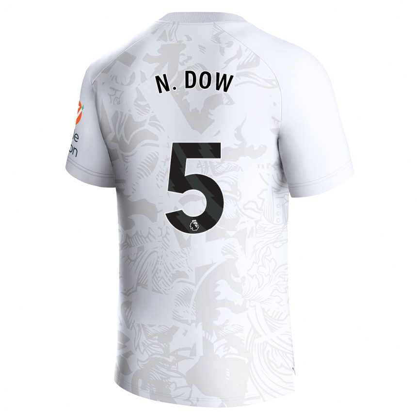 Women Football Elisha N'dow #5 White Away Jersey 2023/24 T-Shirt