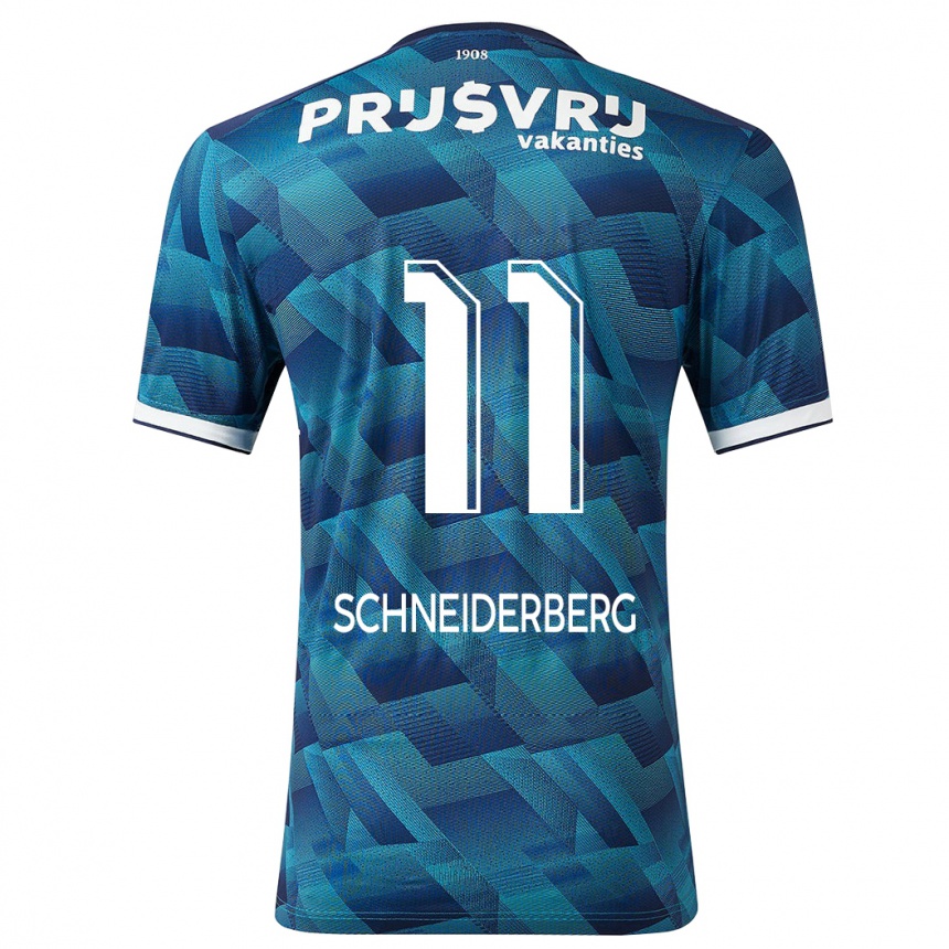 Women Football July Schneiderberg #11 Blue Away Jersey 2023/24 T-Shirt