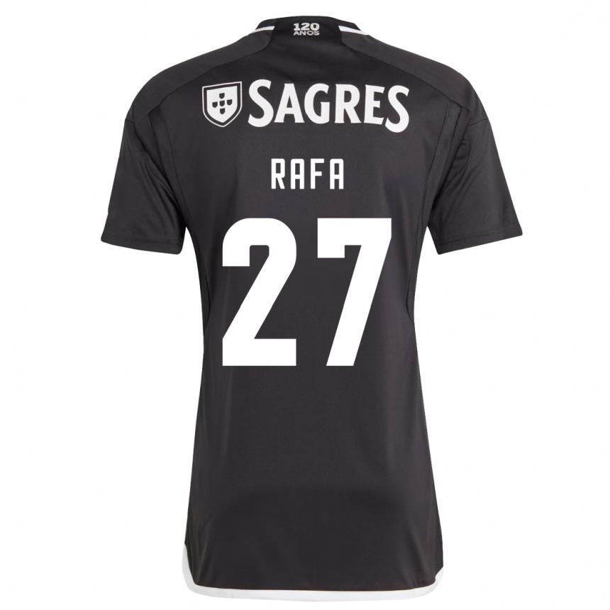 Women Football Rafa #27 Black Away Jersey 2023/24 T-Shirt