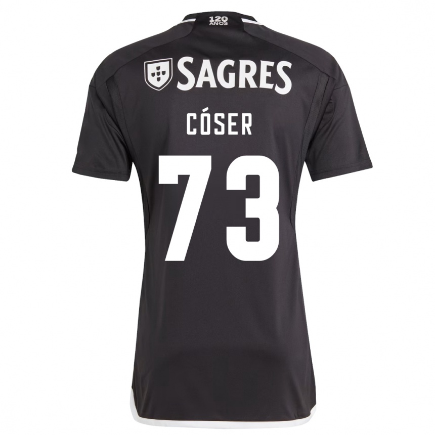 Women Football Tiago Cóser #73 Black Away Jersey 2023/24 T-Shirt