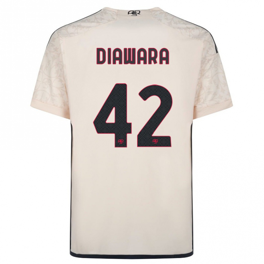 Women Football Amadou Diawara #42 Off-White Away Jersey 2023/24 T-Shirt