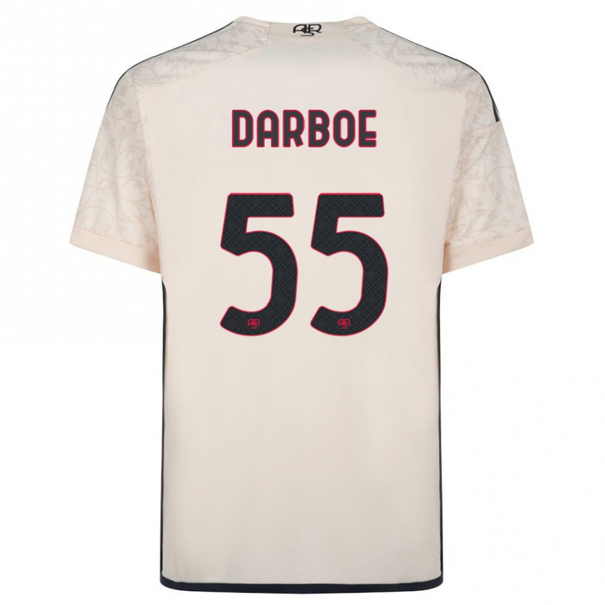 Women Football Ebrima Darboe #55 Off-White Away Jersey 2023/24 T-Shirt