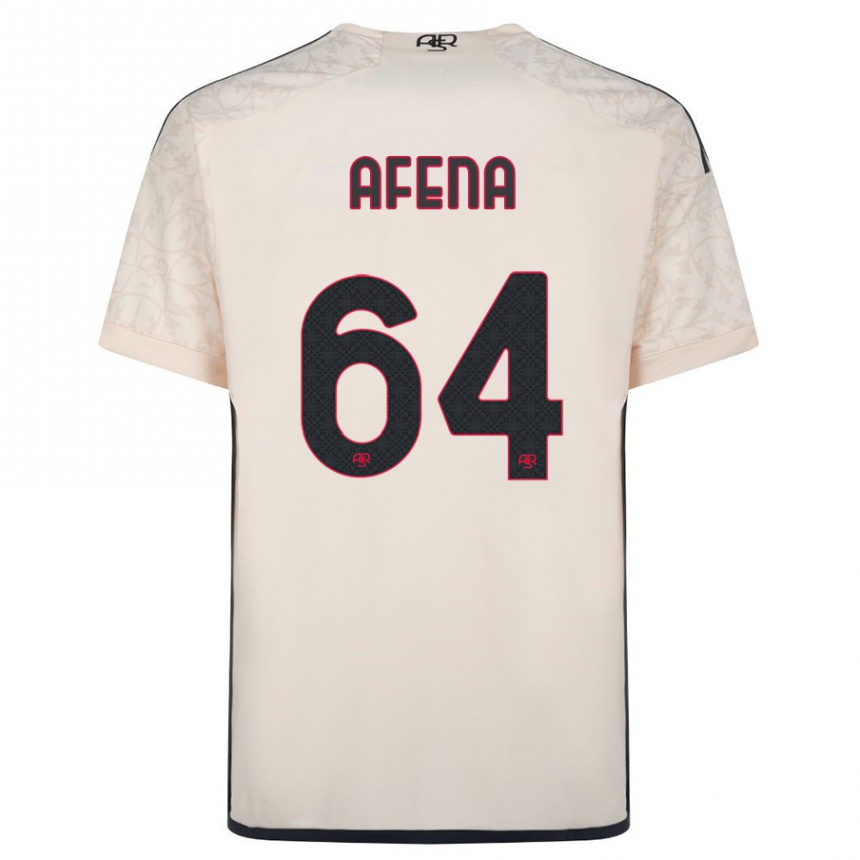 Women Football Felix Afena-Gyan #64 Off-White Away Jersey 2023/24 T-Shirt