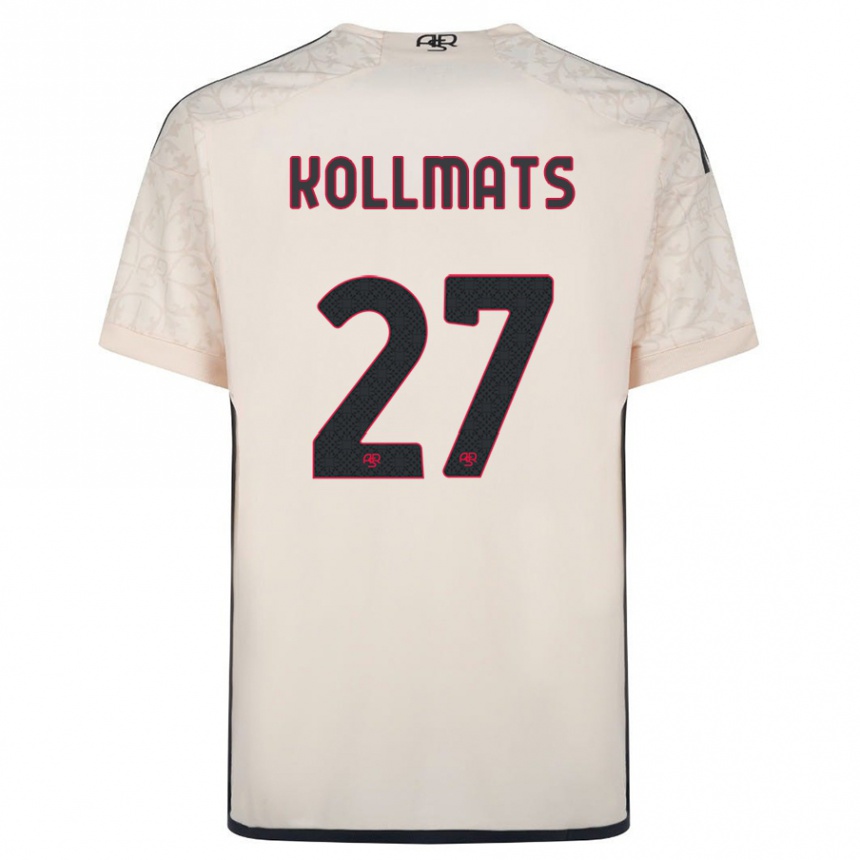 Women Football Beata Kollmats #27 Off-White Away Jersey 2023/24 T-Shirt