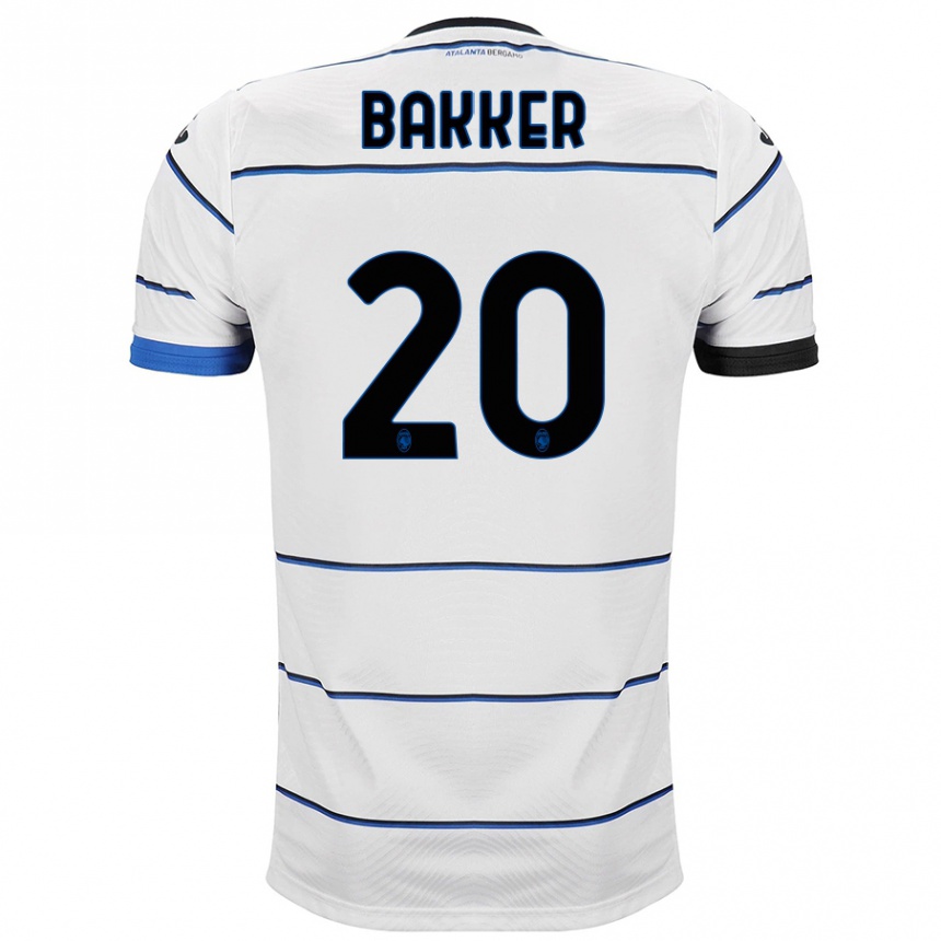 Women Football Mitchel Bakker #20 White Away Jersey 2023/24 T-Shirt