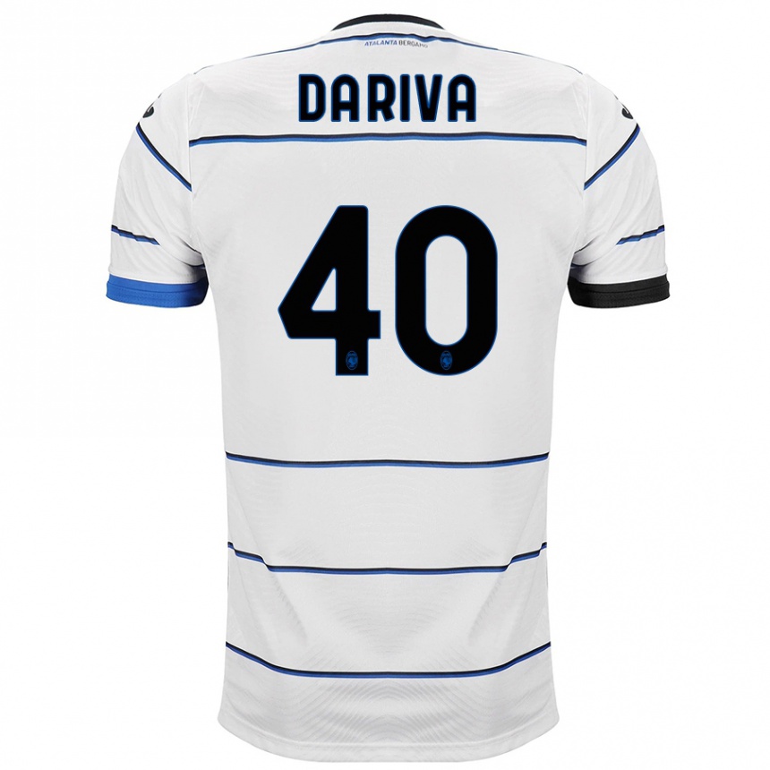 Women Football Jacopo Da Riva #40 White Away Jersey 2023/24 T-Shirt