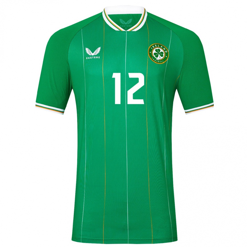 Kids Football Ireland Andrew Omobamidele #12 Green Home Jersey 24-26 T-Shirt