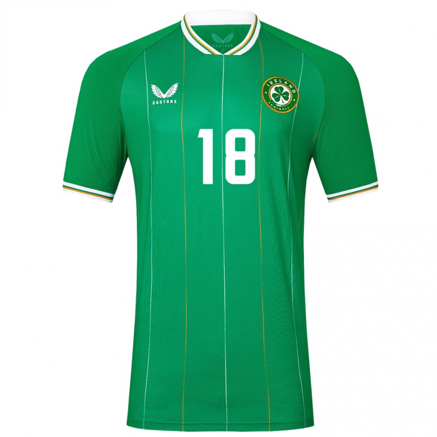 Kids Football Ireland Kyra Carusa #18 Green Home Jersey 24-26 T-Shirt