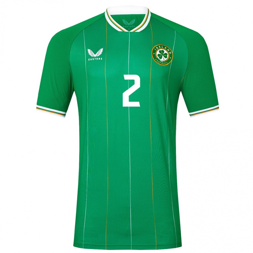 Kids Football Ireland Jessie Stapleton #2 Green Home Jersey 24-26 T-Shirt