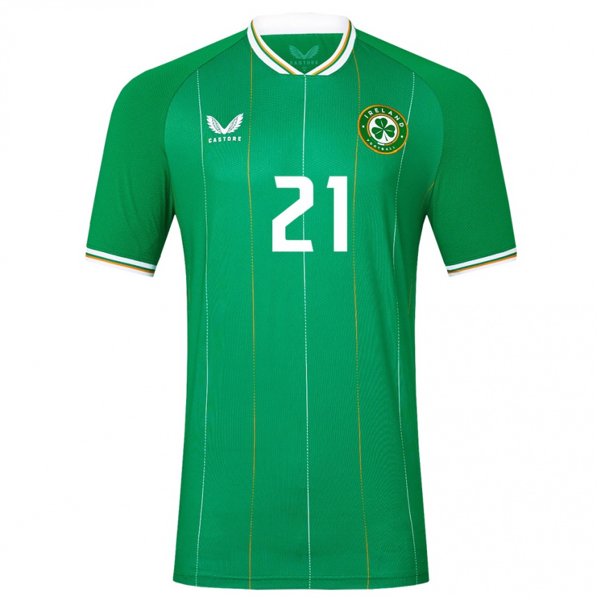 Kids Football Ireland Lily Agg #21 Green Home Jersey 24-26 T-Shirt