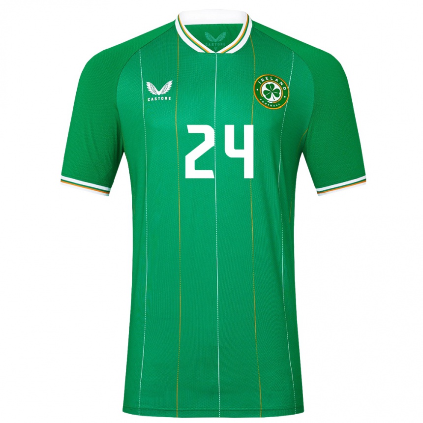 Kids Football Ireland Sean Roughan #24 Green Home Jersey 24-26 T-Shirt