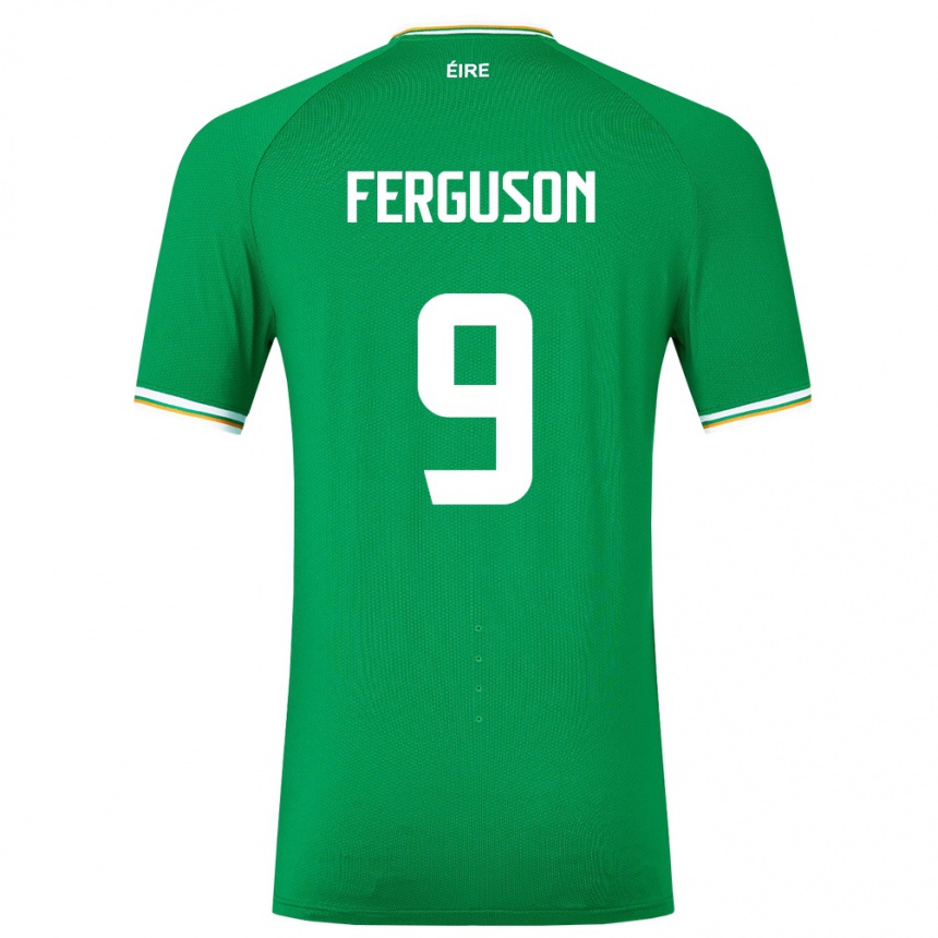 Kids Football Ireland Evan Ferguson #9 Green Home Jersey 24-26 T-Shirt