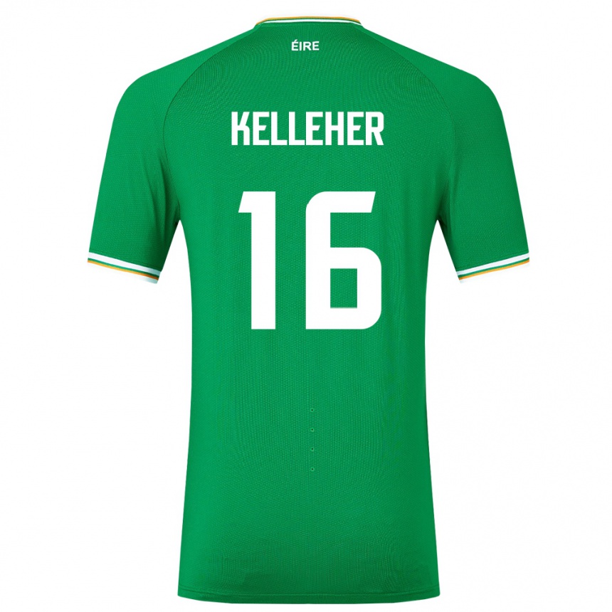 Kids Football Ireland Caoimhín Kelleher #16 Green Home Jersey 24-26 T-Shirt