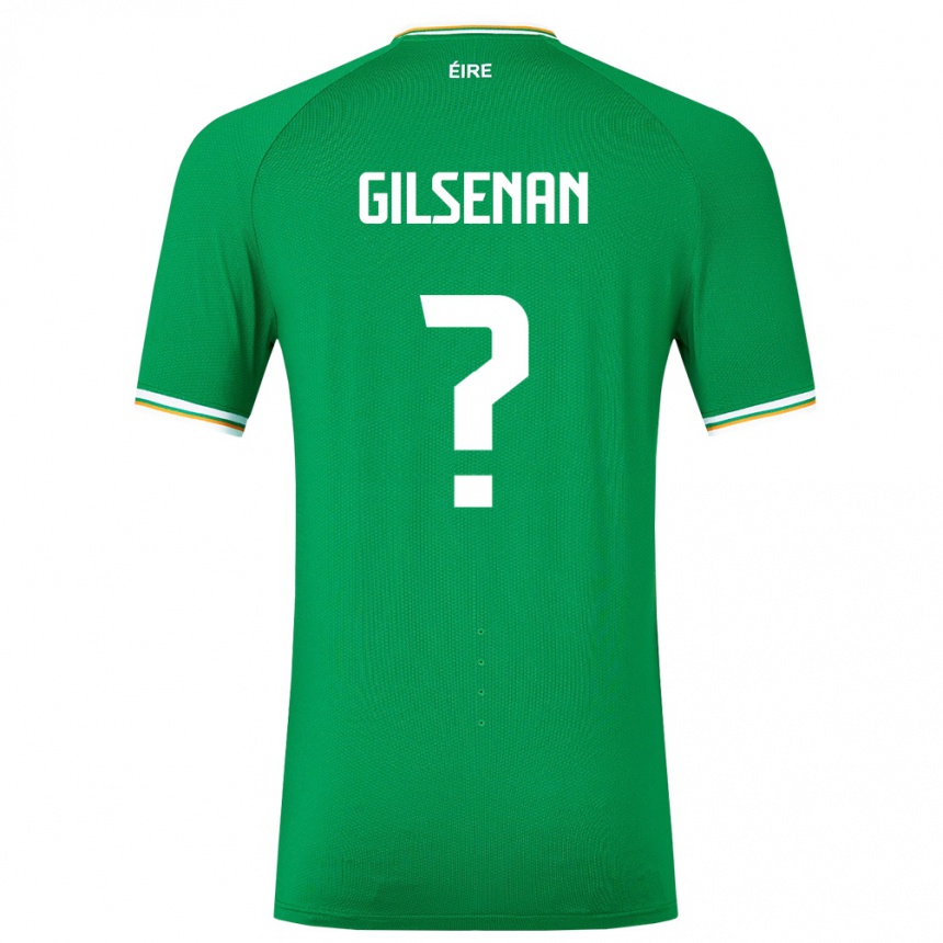 Kids Football Ireland Zak Gilsenan #0 Green Home Jersey 24-26 T-Shirt