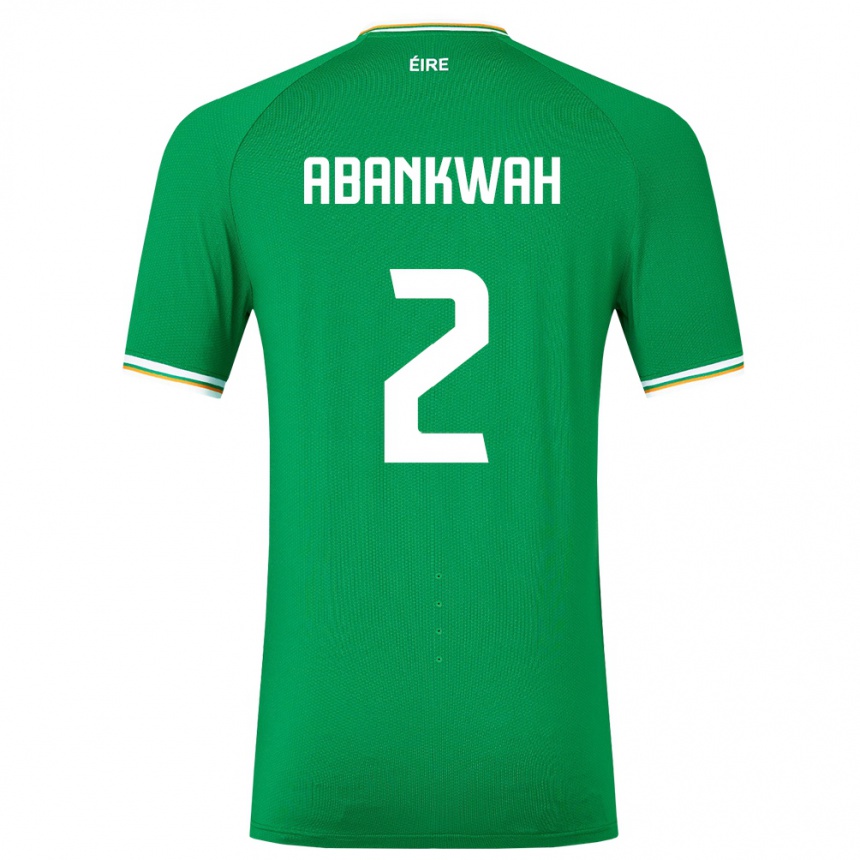 Kids Football Ireland James Abankwah #2 Green Home Jersey 24-26 T-Shirt