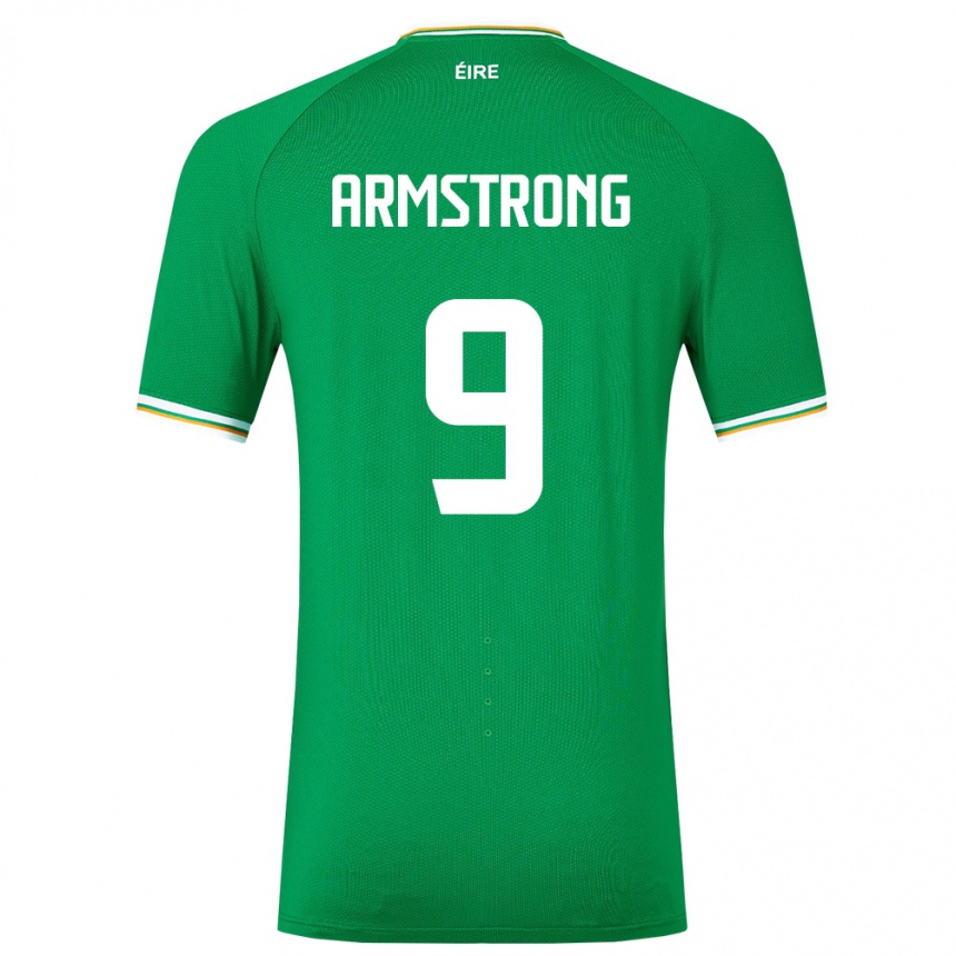 Kids Football Ireland Sinclair Armstrong #9 Green Home Jersey 24-26 T-Shirt