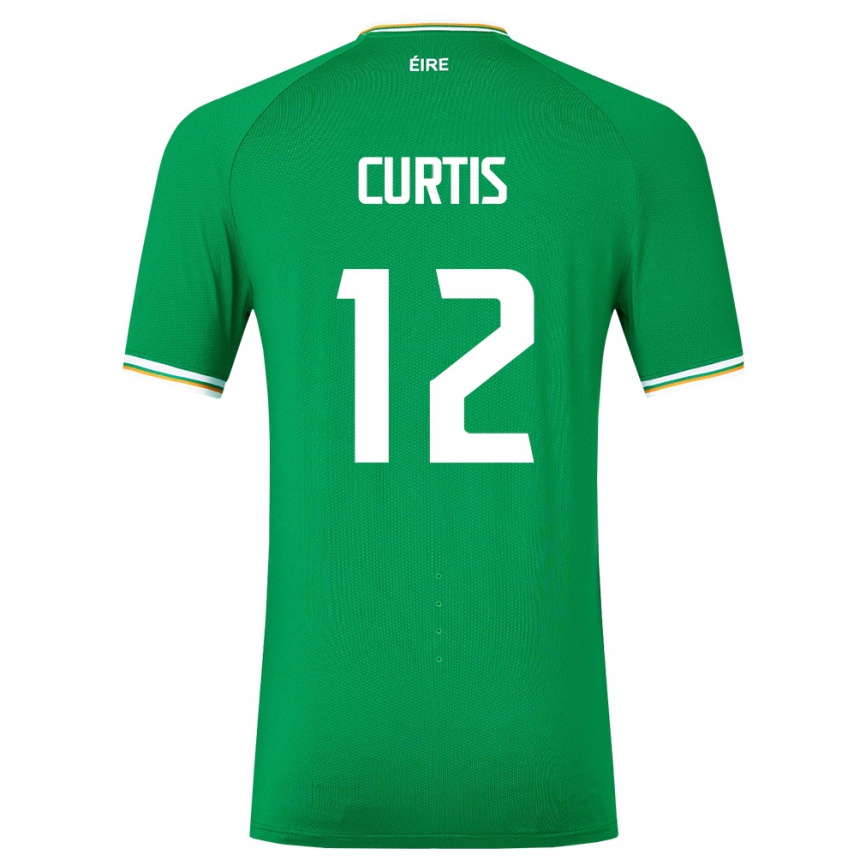 Kids Football Ireland Sam Curtis #12 Green Home Jersey 24-26 T-Shirt