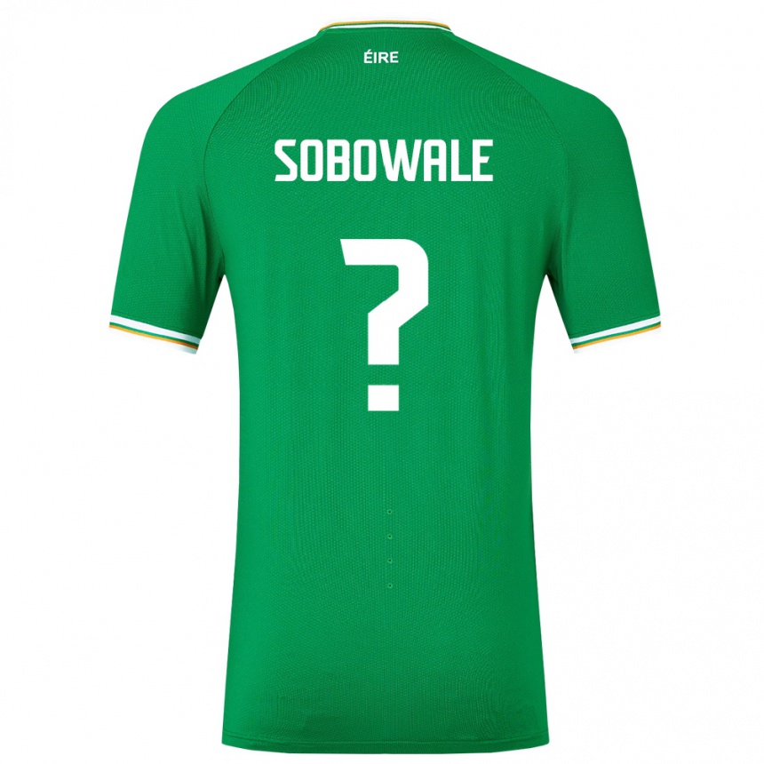 Kids Football Ireland Timi Sobowale #0 Green Home Jersey 24-26 T-Shirt