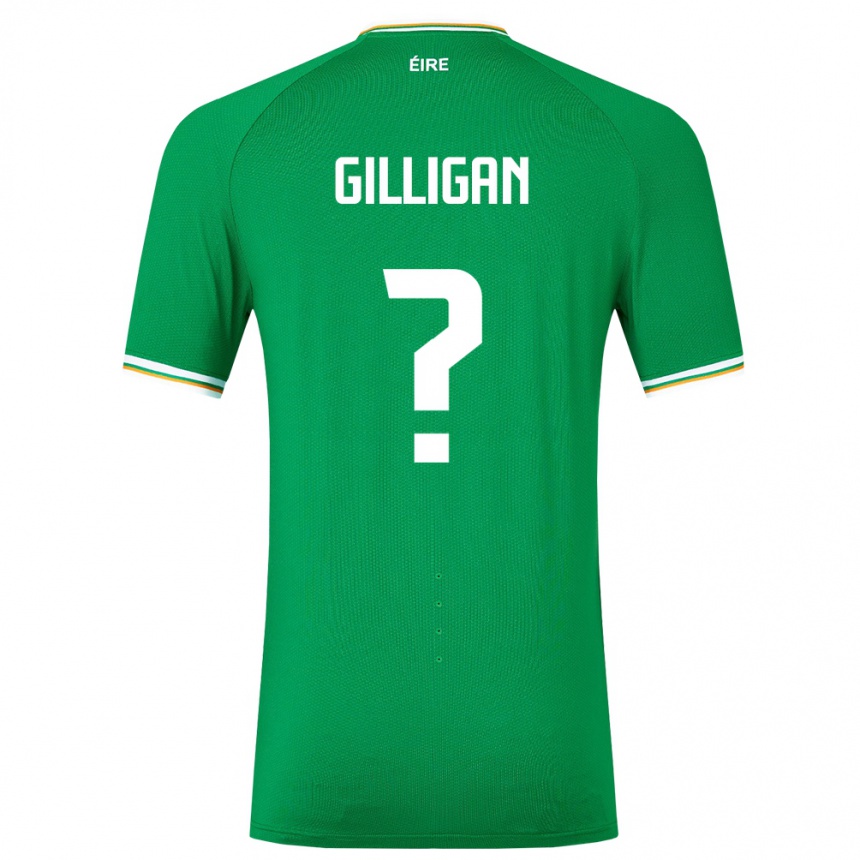 Kids Football Ireland Ciaran Gilligan #0 Green Home Jersey 24-26 T-Shirt