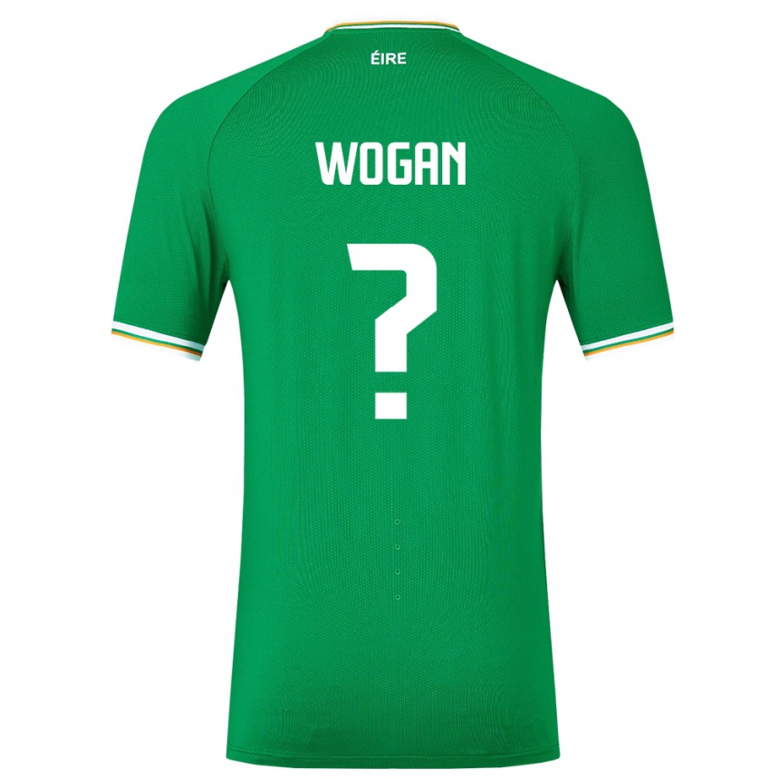 Kids Football Ireland Andrew Wogan #0 Green Home Jersey 24-26 T-Shirt