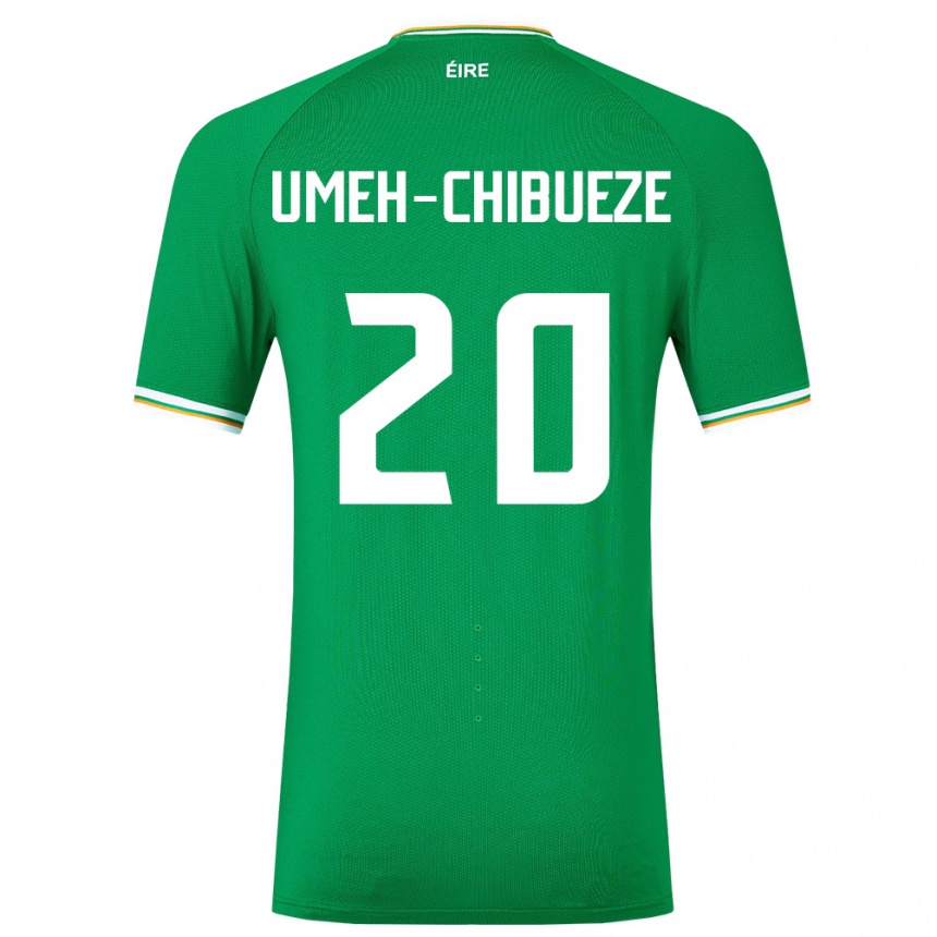 Kids Football Ireland Franco Umeh-Chibueze #20 Green Home Jersey 24-26 T-Shirt