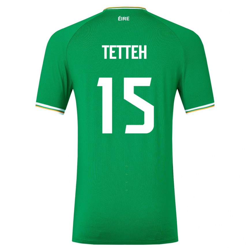 Kids Football Ireland Gideon Tetteh #15 Green Home Jersey 24-26 T-Shirt