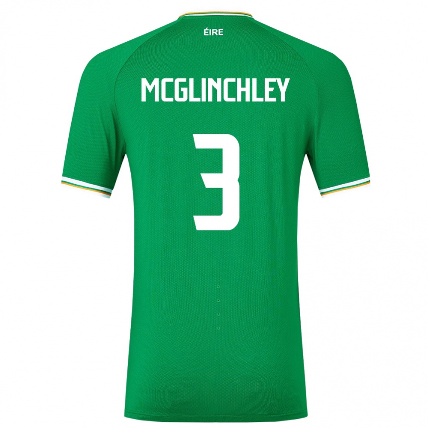 Kids Football Ireland Harry Mcglinchley #3 Green Home Jersey 24-26 T-Shirt