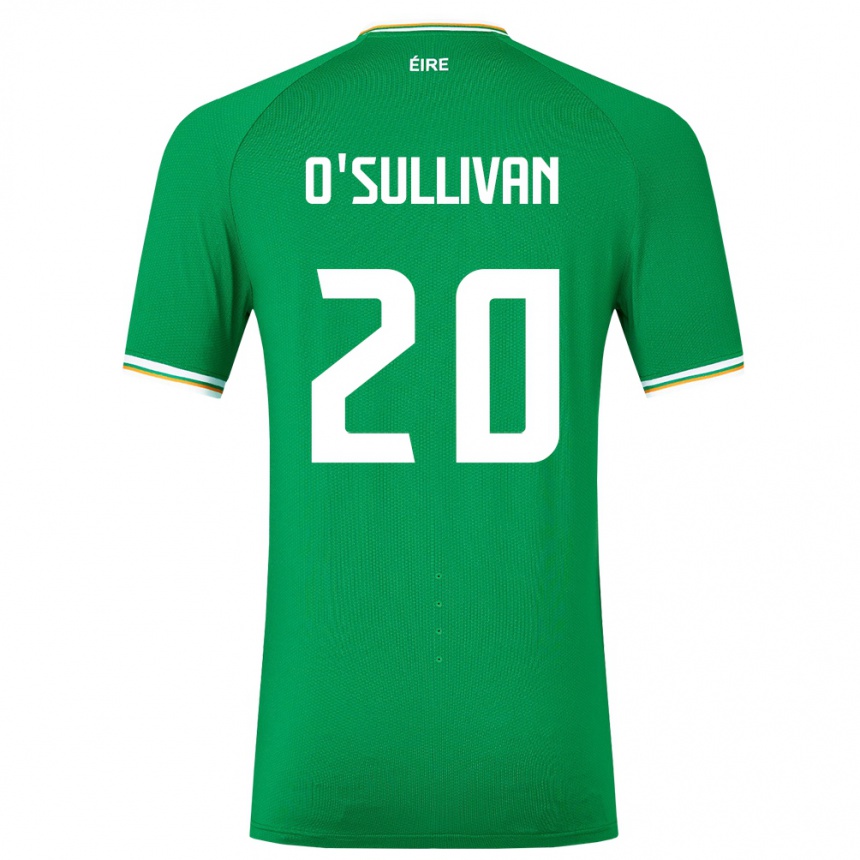 Kids Football Ireland Cathal O'sullivan #20 Green Home Jersey 24-26 T-Shirt