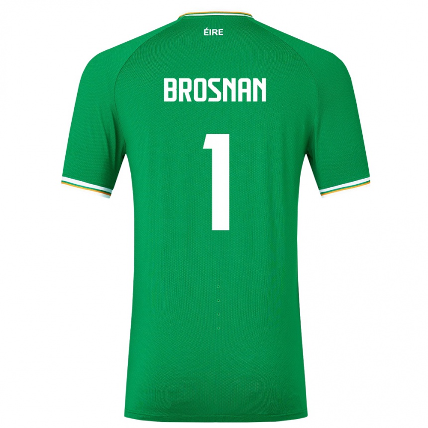 Kids Football Ireland Courtney Brosnan #1 Green Home Jersey 24-26 T-Shirt