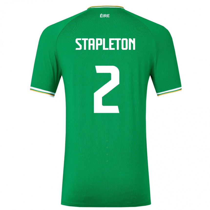 Kids Football Ireland Jessie Stapleton #2 Green Home Jersey 24-26 T-Shirt