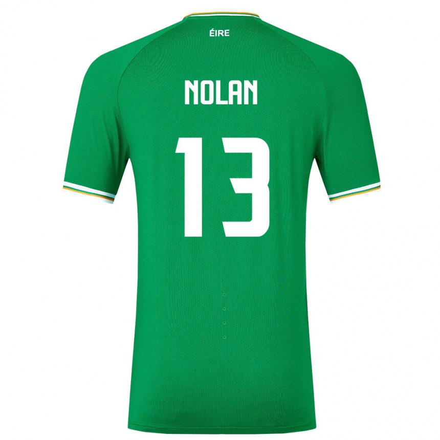 Kids Football Ireland Hayley Nolan #13 Green Home Jersey 24-26 T-Shirt