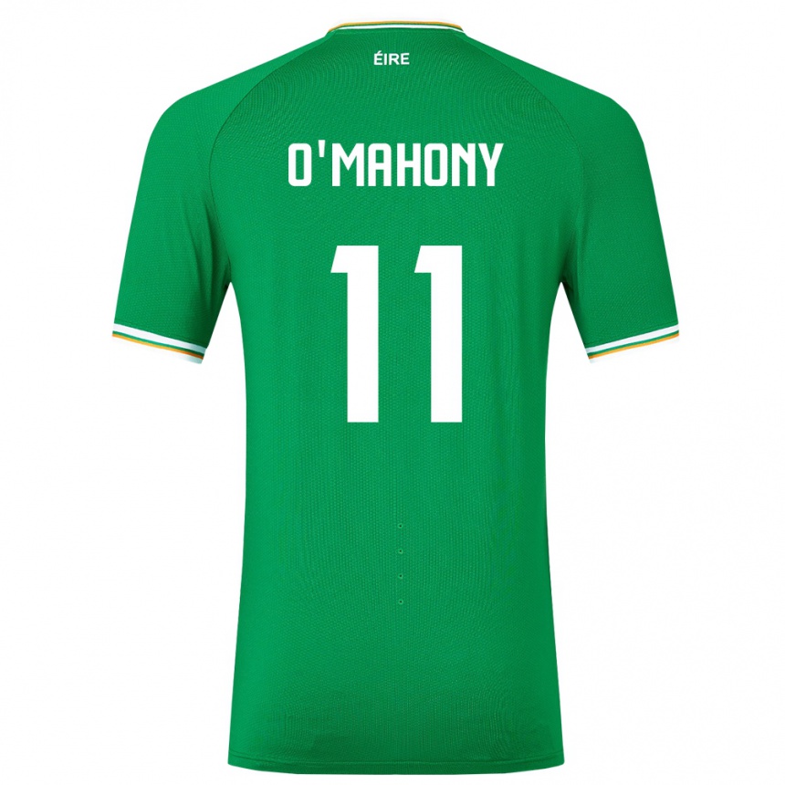 Kids Football Ireland Éabha O'mahony #11 Green Home Jersey 24-26 T-Shirt