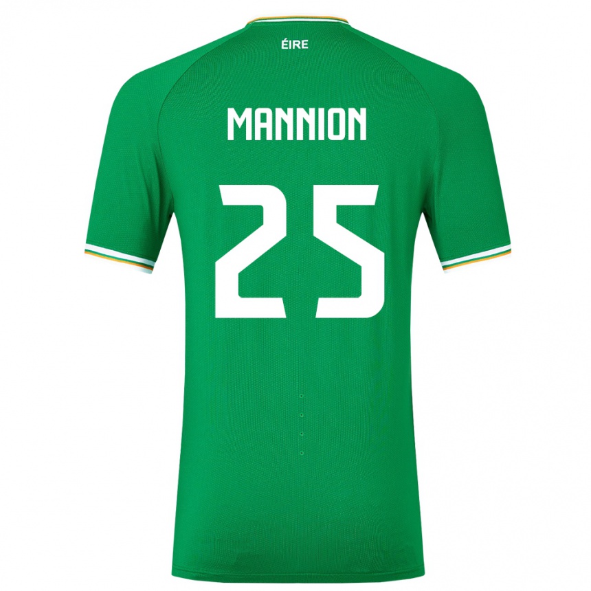 Kids Football Ireland Aoife Mannion #25 Green Home Jersey 24-26 T-Shirt